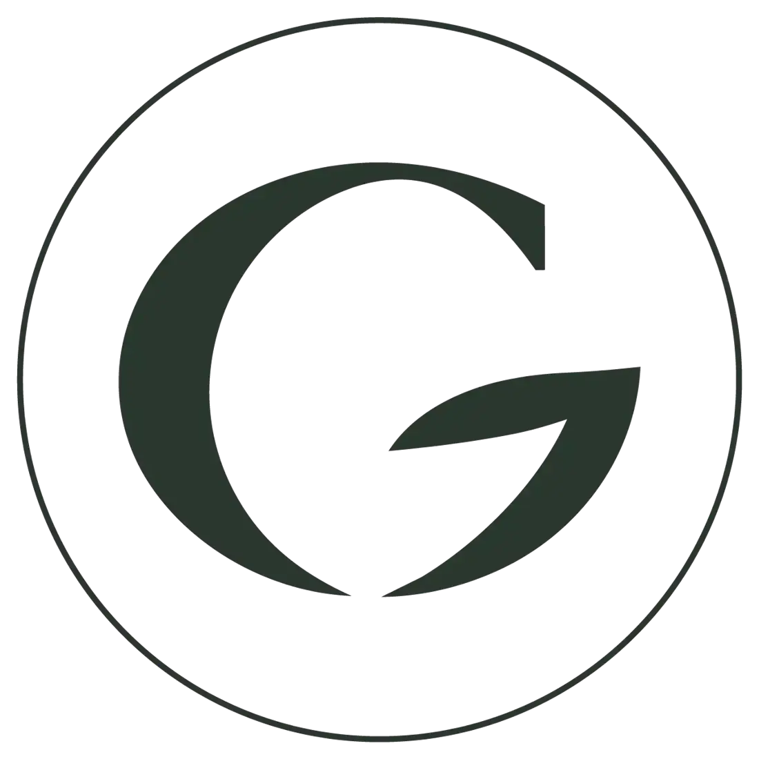The Gardner's Inc. G mark in dark green inside a thin circle.